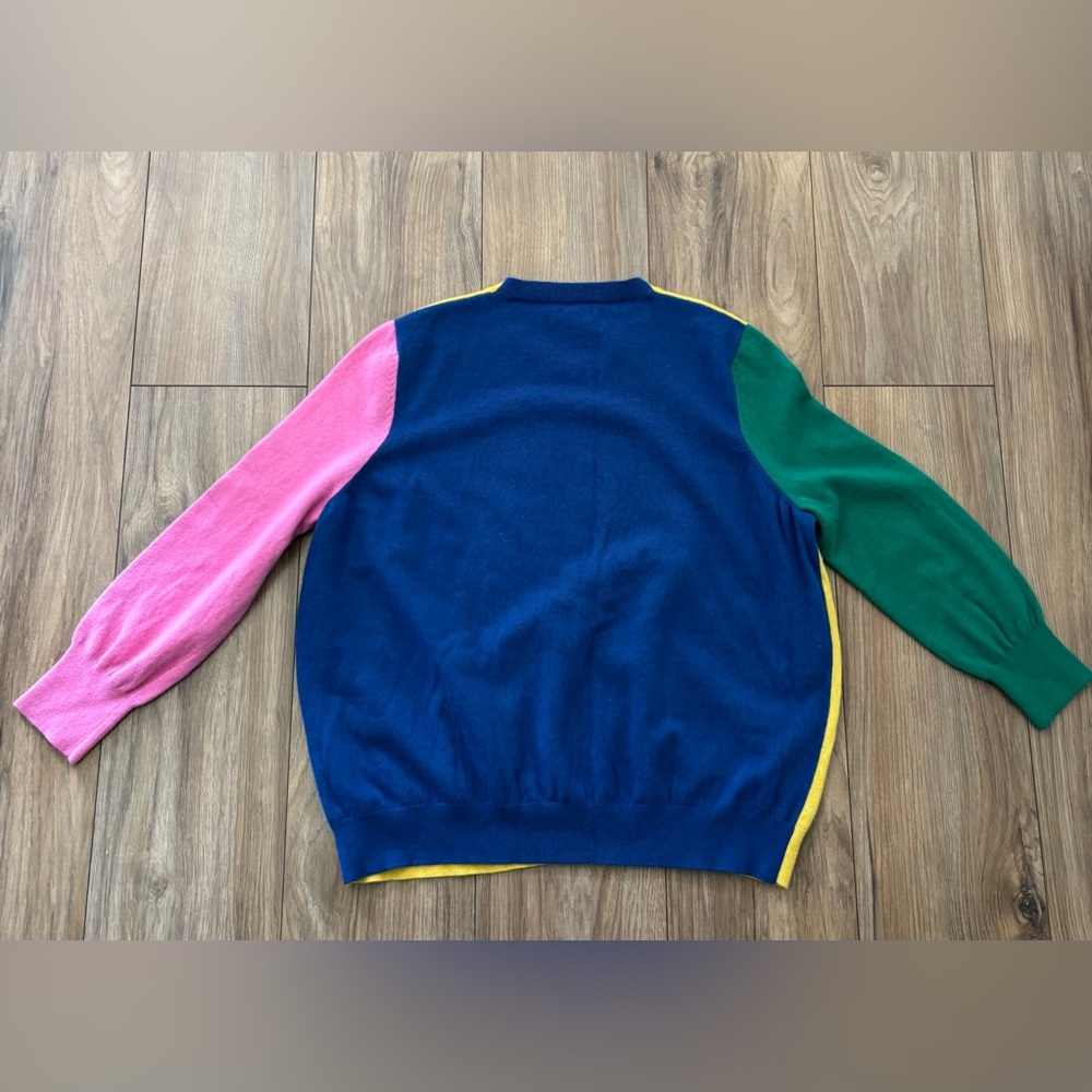 Frances Valentine Cashmere Blend Colorblock Sweater Size 3X - Picture 3 of 8